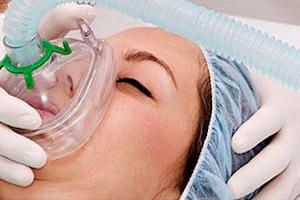 Woman Receiving Anesthesia